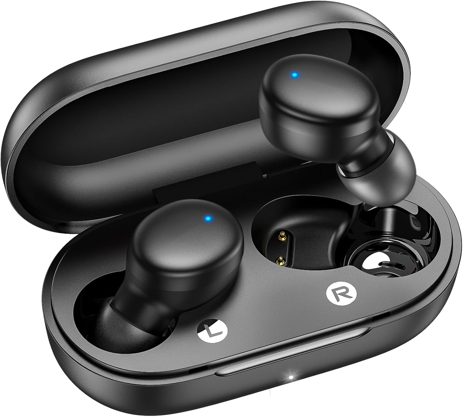 kurdene S8 Wireless Earbuds Bluetooth 5.3 in Ear Light-Weight Headphones,60Hrs Playtime Ear Buds with Charging Case,Built-in Microphone Headset,Immersive Premium Sound with Deep Bass for Sport Black