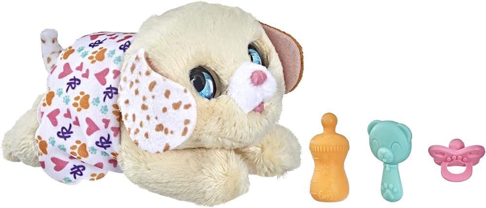 This toy was a great gift for my daughters birthday! She loves that it makes noise, has some cute accessories and can fit in her purse unlike her other animals.