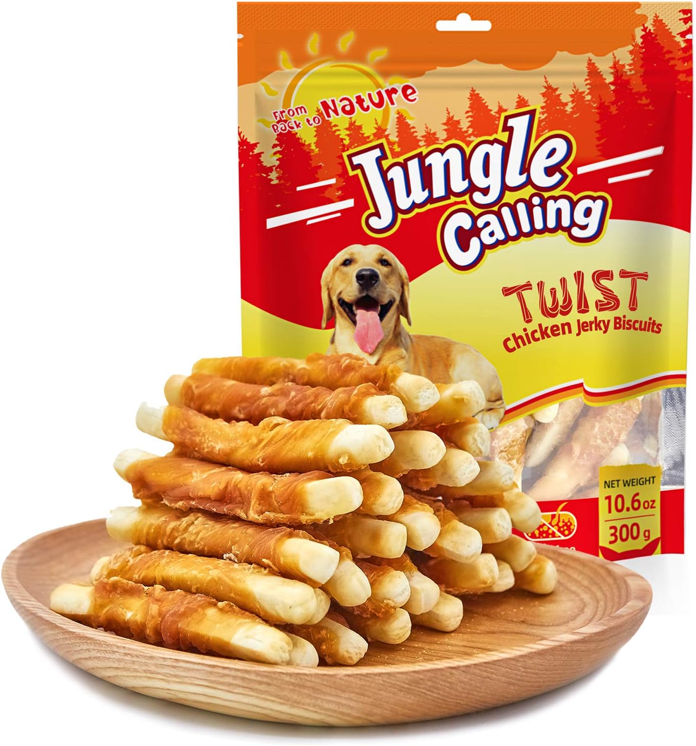 Jungle Calling Chicken Biscuits Dog Treats, Rawhide Free Soft Chewy Treats for Training Rewards,10.6oz