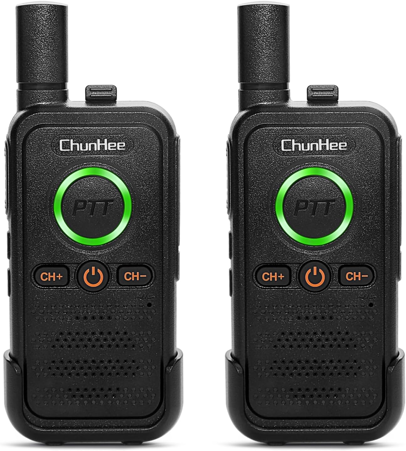 ChunHee 2 Pack Black Intercoms Wireless for Home Caregiver pager Intercom for Elderly with Emergency SOS Alarm, 1.5 Miles Long Range Wireless Intercom System for Business Room to Room Communication