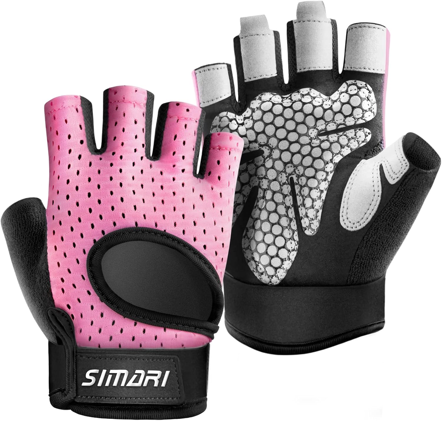 SIMARI Breathable Workout Gloves for Men and Women, Padded Weight Lifting Gloves with Great Grip, Full Palm Protection for Gym Training, Cycling, Weightlifting, Exercise, Crossfit, Climbing