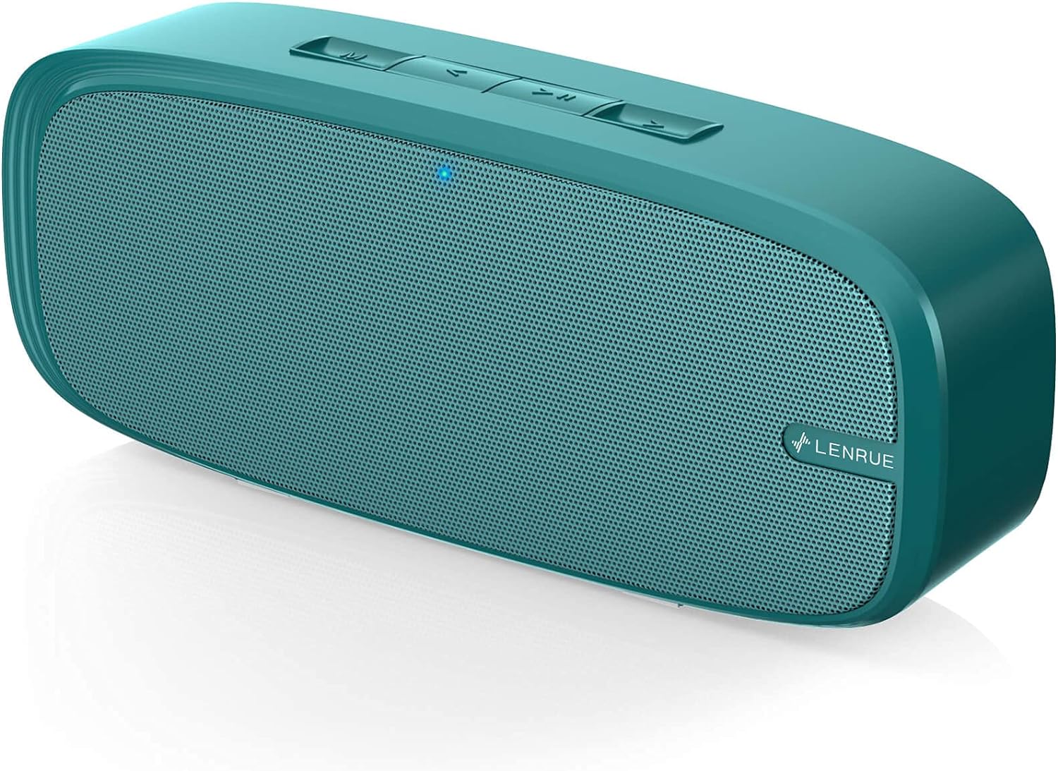 LENRUE Bluetooth Speaker, Wireless Portable Speaker with Loud Stereo Sound, Rich Bass, 12-Hour Playtime, Built-in Mic. Perfect for iPhone, Samsung and More (Green)
