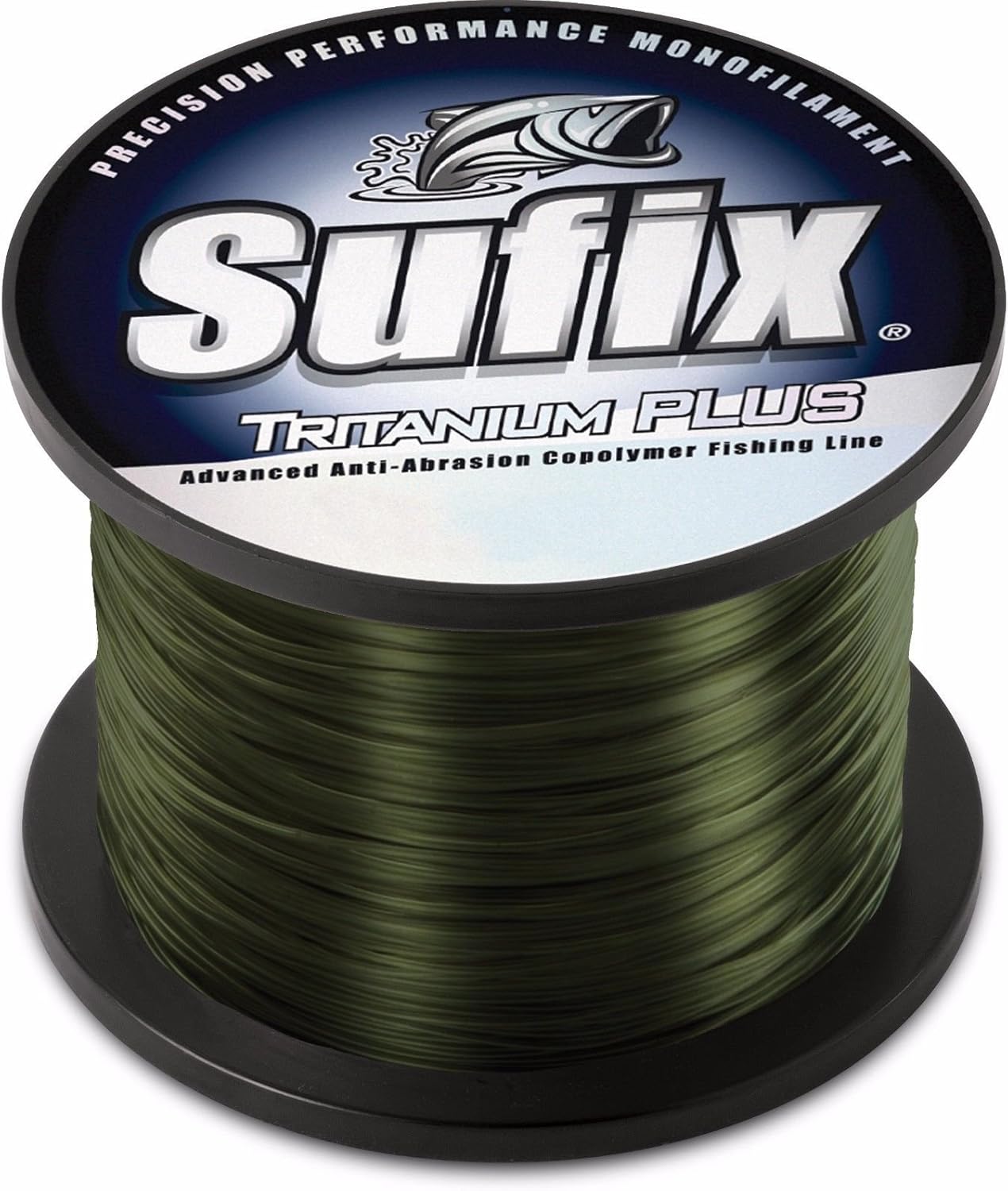 Sufix Tritanium Plus 1/4-Pound Spool Size Fishing Line (Dark Green, 14-Pound)