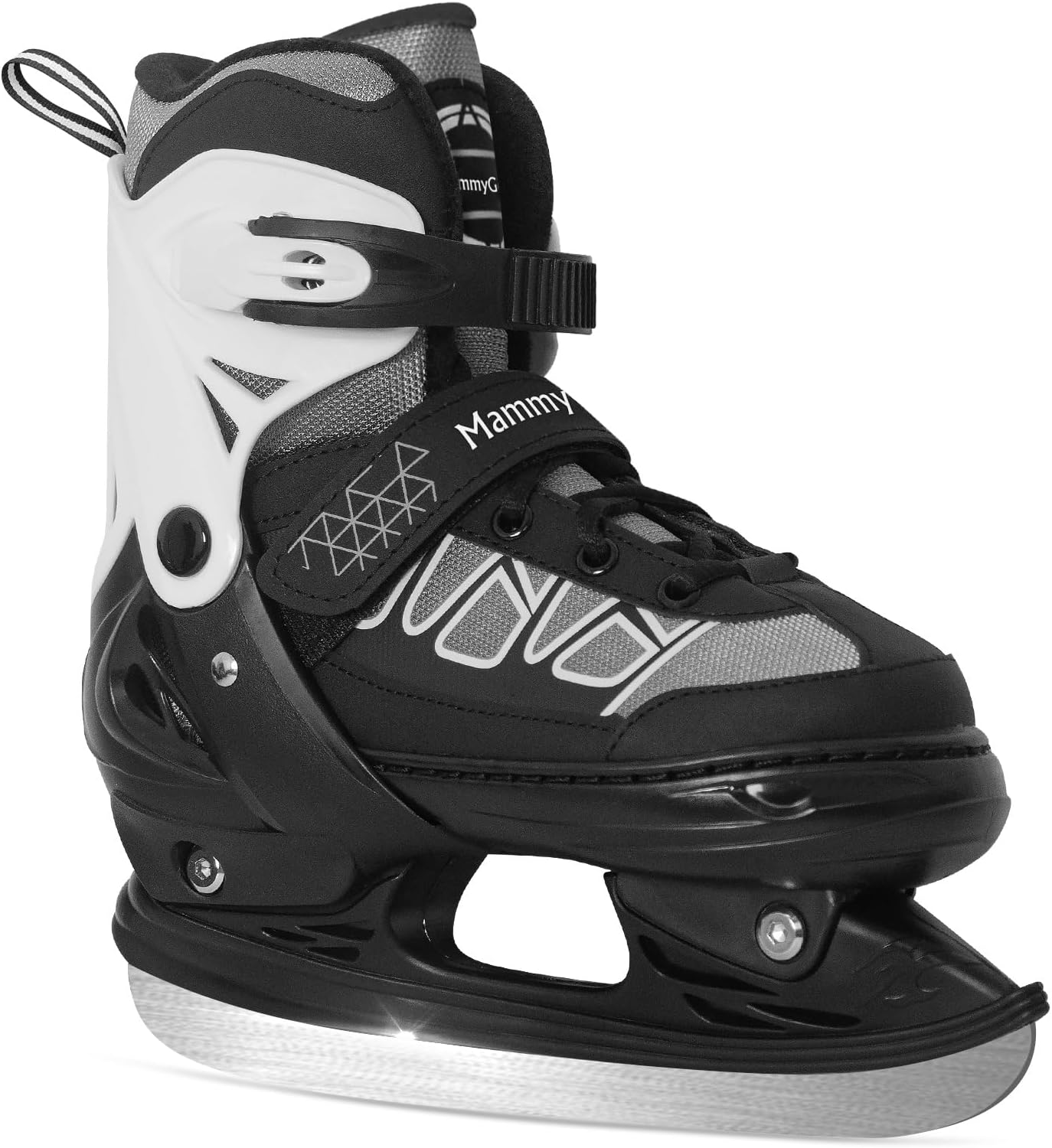 MammyGol Adjustable Ice Skates for Kids, Boys and Girls-Fun Ice Skates for Outdoor and Rink