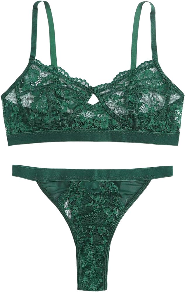 So I love this set! The lace is soft and the color is rich and it fits really well! The top didnt fit perfectly, I had to adjust the straps and move the top around quite a bit to get it to fit, my cup size is a 32D, and I got the medium. I wouldnt say I would go a size up, I just wish they were a tiny bit for stretchy width wise; the stretch is amazing, but its the width that I had to try to fit.
