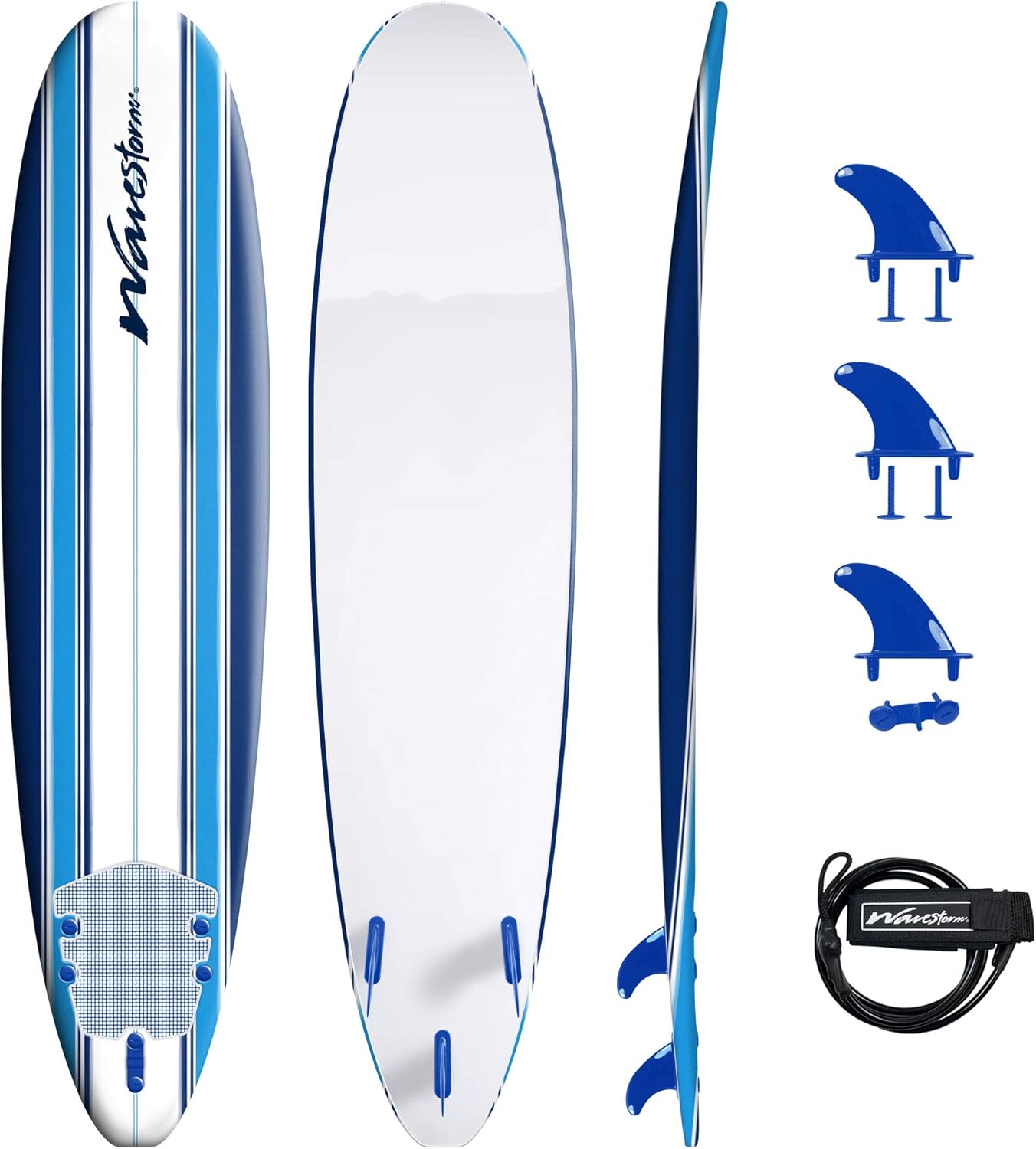 Wavestorm 8ft Classic Longboard Surfboard