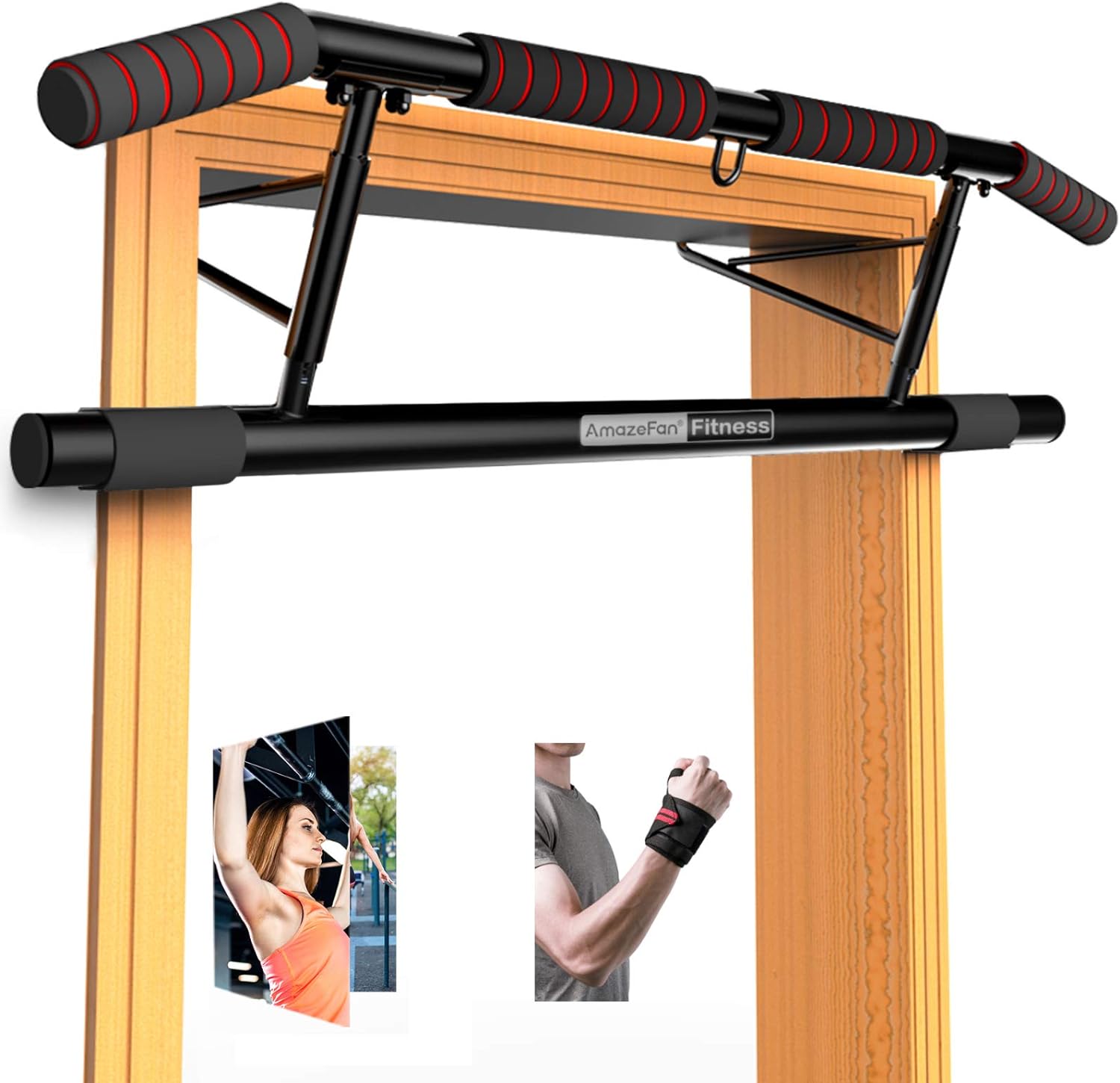 This is an amazing feat of engineering. Ive used several different brands and models of pull up bars in the past and this blows them all out of the water.1. The grips are awesome, very comfortable and sturdy2. Its way more compact than I could have imagined. I received the box and was shocked at how thin it was. The fact that it folds flat is a total game changer3. No assembly required4. No silly grips. A lot of competitors have ridiculous bars sprouting from every angle (neutral, reverse, sup