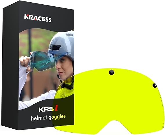 krs1 intelligent helmet clear goggles (yellow)