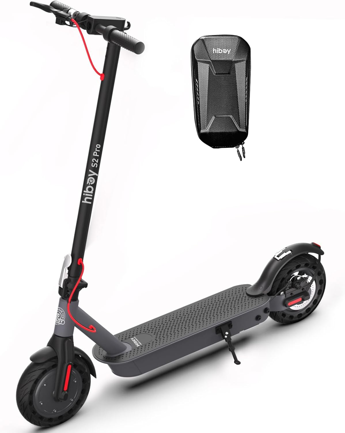 Hiboy S2 Pro Electric Scooter, 500W Motor, 10 Solid Tires, 25 Miles Range, 19 Mph Folding Commuter Electric Scooter for Adults (Optional Seat)