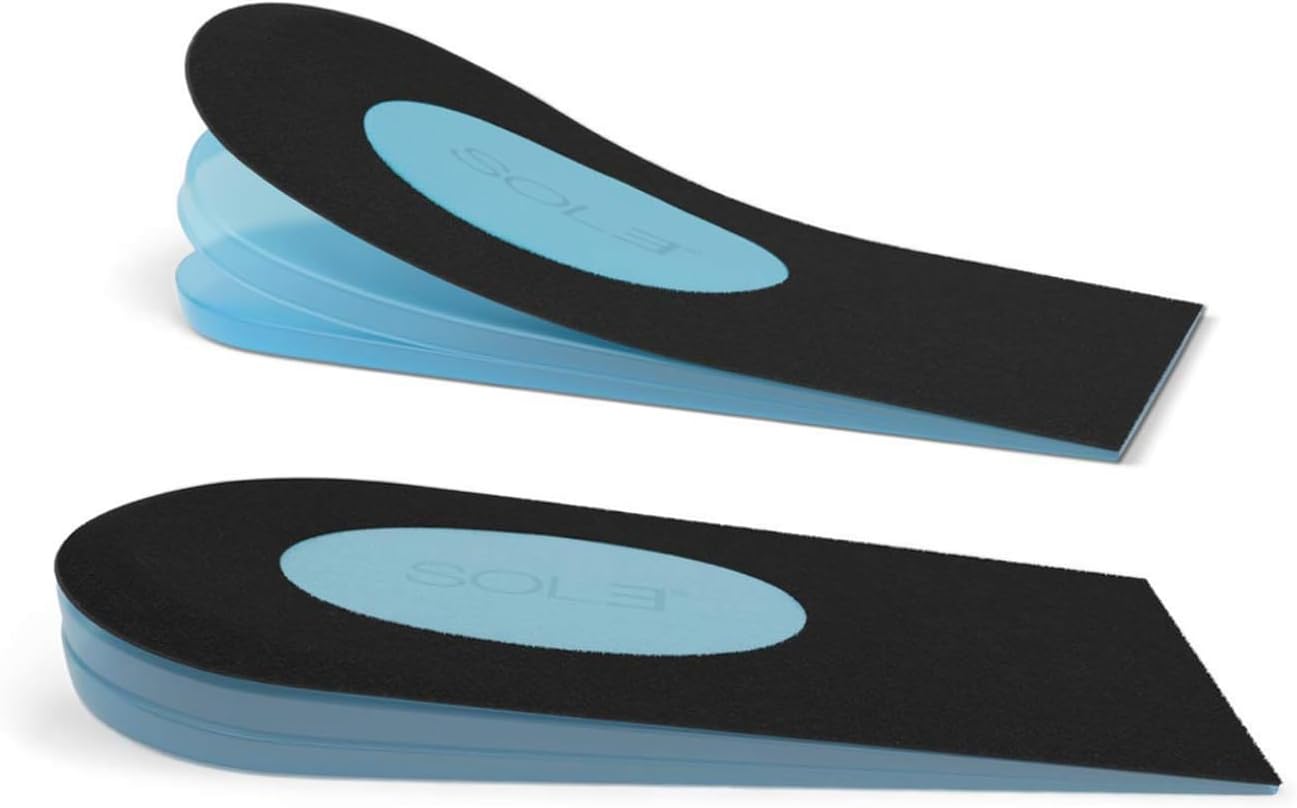 SOL3 Quick Lifts - Adjustable Orthopedic Heel Lift Insert, Height Increase Insoles for Leg Length Discrepancy, Achilles Tendonits & Foot Pain Relief