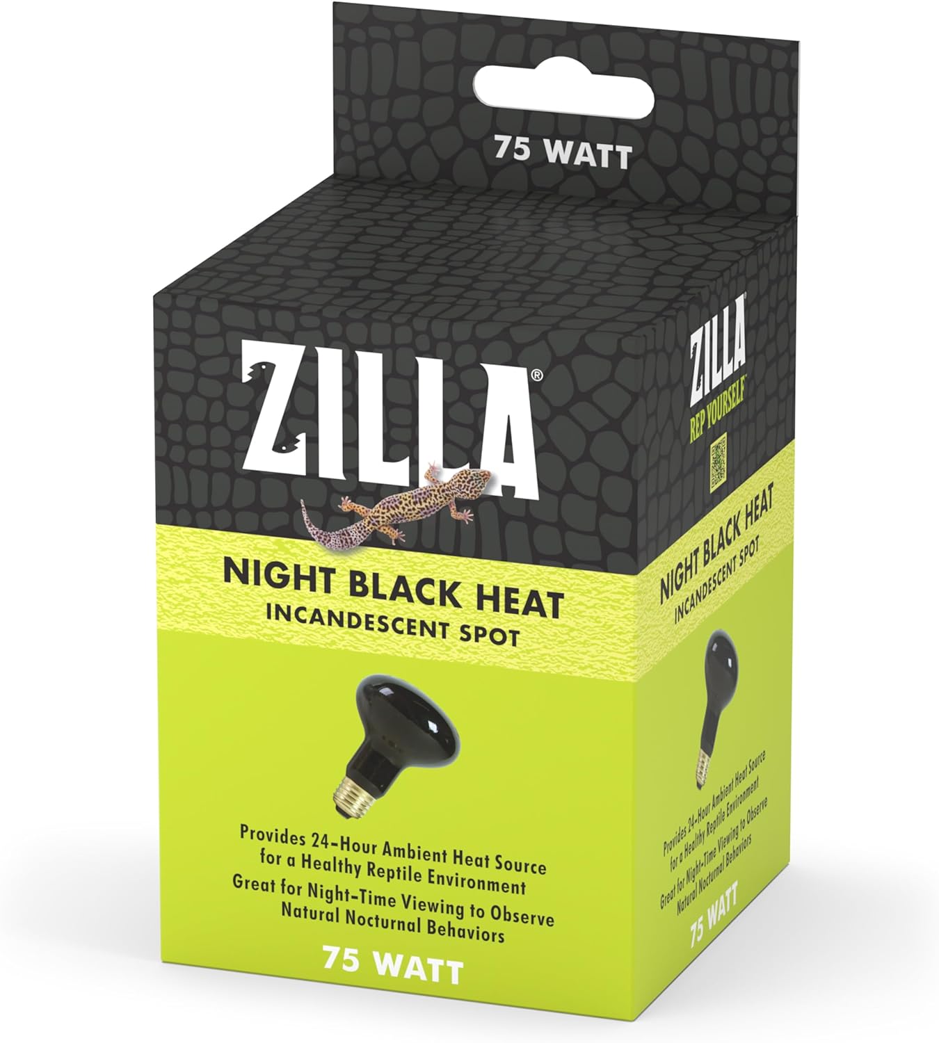 Zilla Incandescent Spot Bulbs Night Black 75 Watts