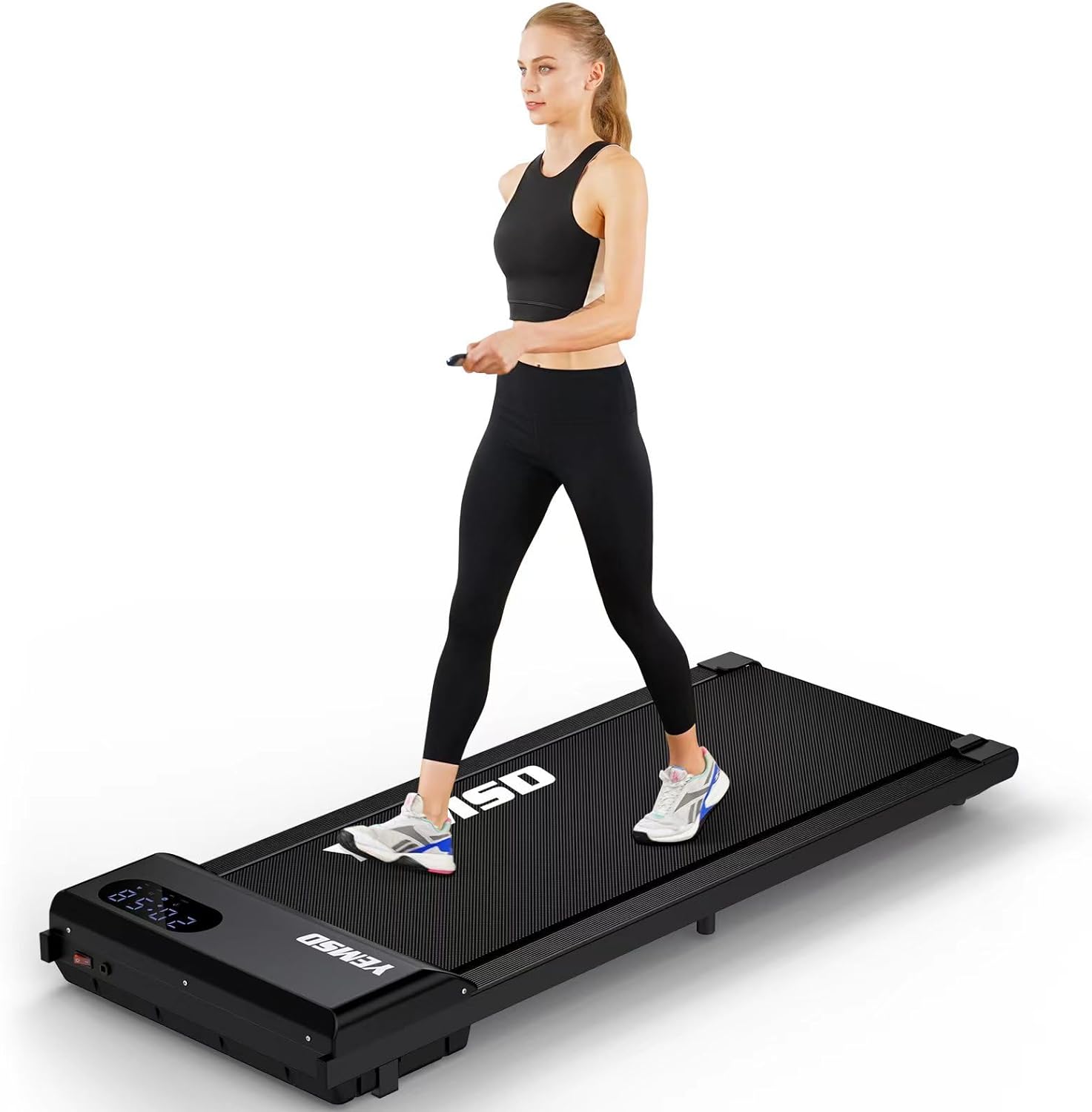 Walking Pad Treadmill, 2.25HP Under Desk Treadmill for Home Office Walking Treadmill with LED Display,Remote Controller