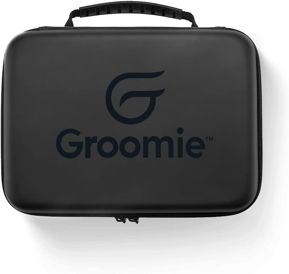 Groomie BaldiePro Travel Case (Black)  Shaving Kit Travel Organizer For Men  Sleek Portable Hard Case for Carrying On the Go  Electric Head Shaver Grooming Accessories Case for Men