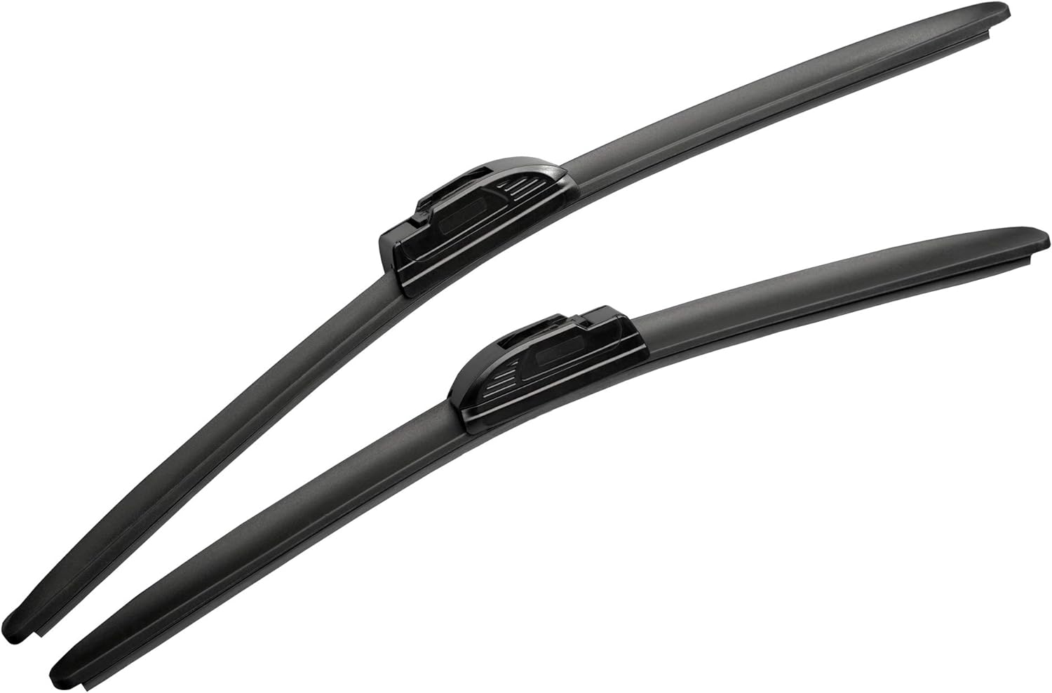 MOTIUM 19"+19" Super Silicone Windshield Wiper Blades, Fit for J hook Wiper Arms (set of 2)