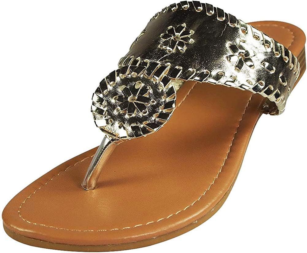 Pierre Dumas Women's Rosetta Slip-on Sandals