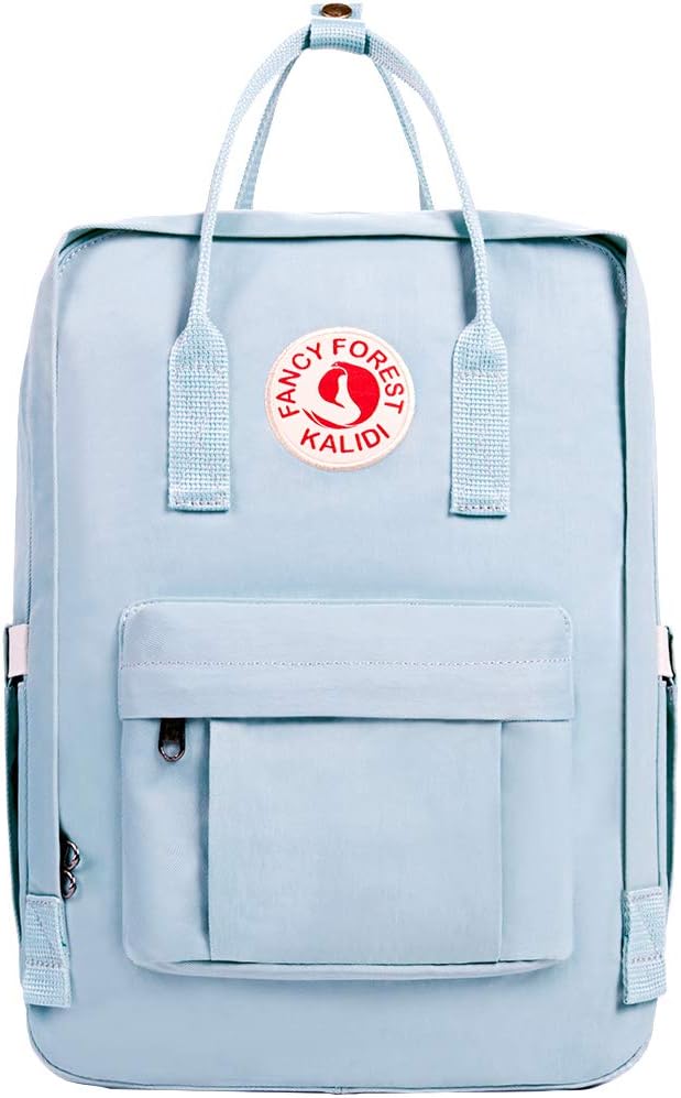 KALIDI Casual Backpack for Women,15 Inches Laptop Backpack Classic Camping Rucksack Travel Outdoor Daypack College Bag Sky Blue