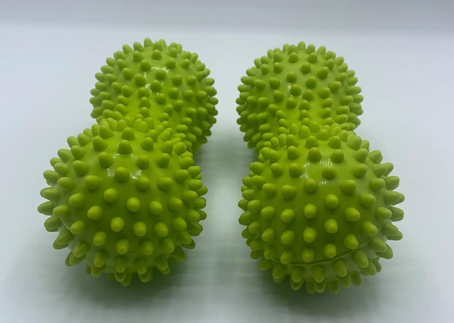 Therapist' Choice Pack of 2 Soft Spiky Massage Peanut Balls, Stress Reflexology, Porcupine Sensory Peanut Ball Set