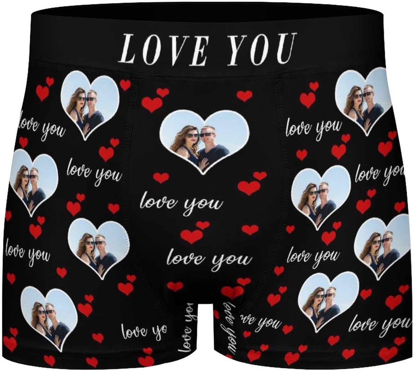 Nsipan Custom Underwear Personalized for Men Boyfriend Husband Boxer Briefs