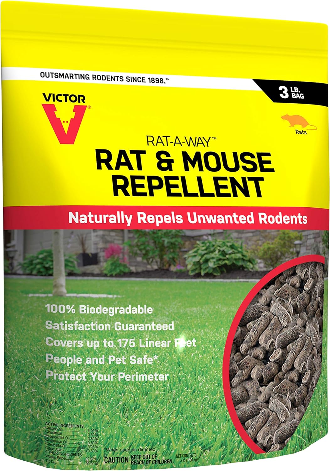 Victor Rat-A-Way Rat Repellent, 1 Count (Pack of 1)