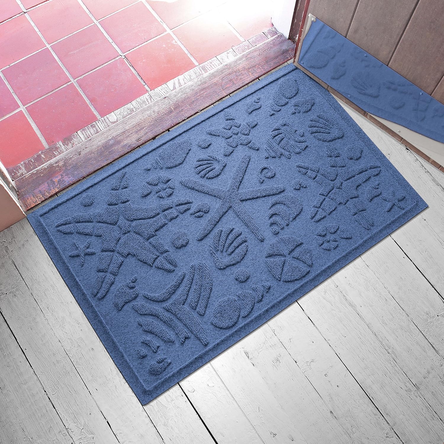 Aqua Shield Beachcomber Doormat, 2 x 3, Navy