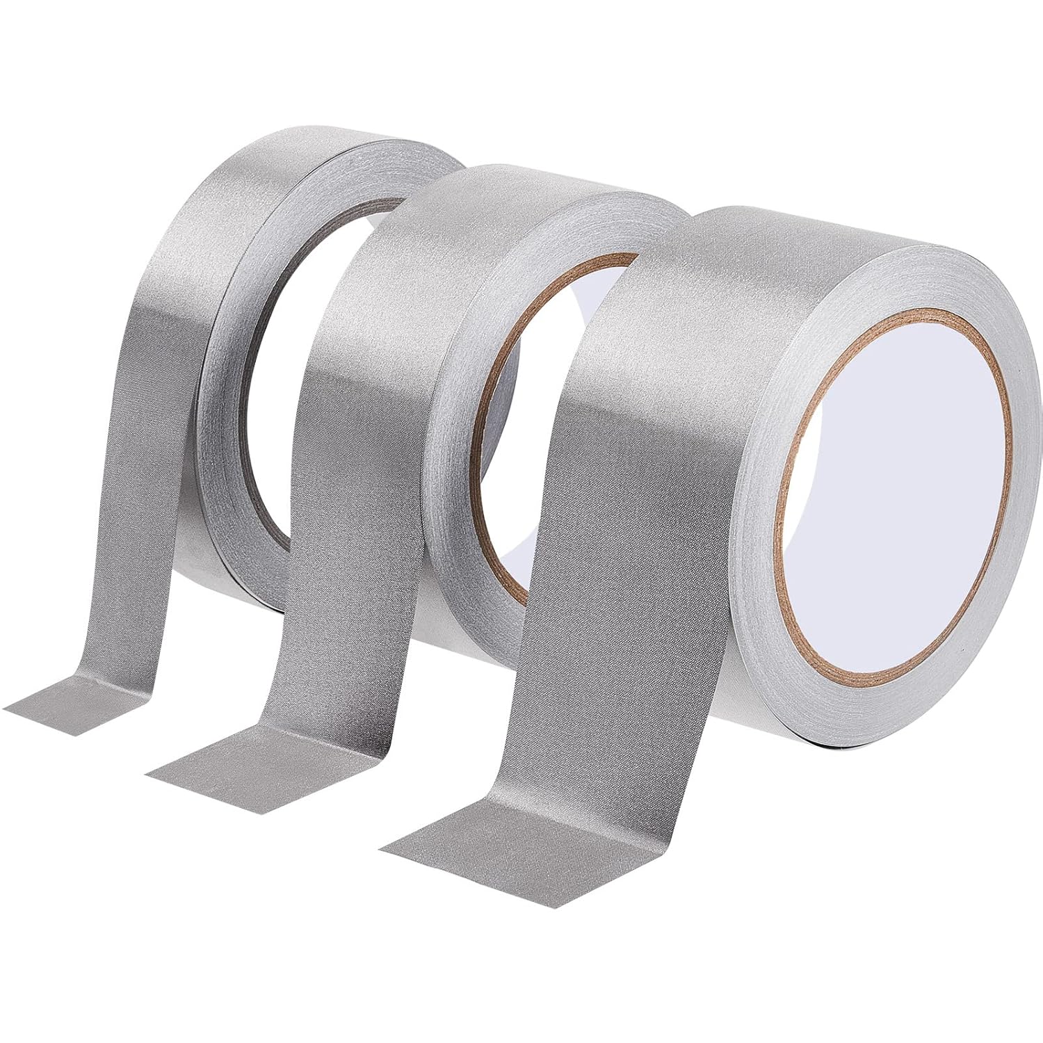 Amylove 3 Roll Tape Double Conductive Fabric Tape Cloth Tape Conductive Adhesive Tape Roll(1in x 65ft, 1.5in x 65ft, 2in x 65ft)