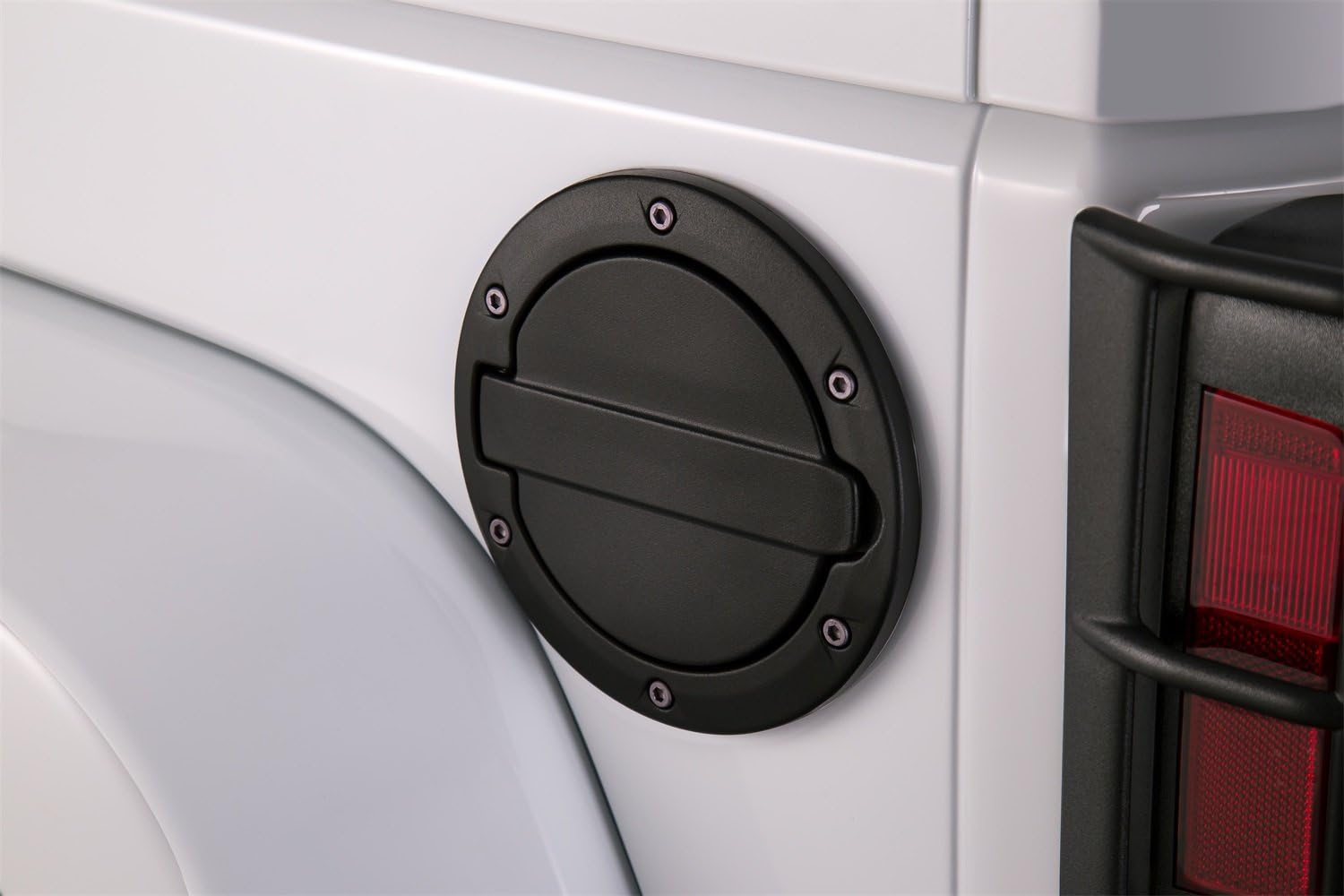 AMP Research Aluminum Alloy Fuel Doors - Black | 73000-01A | Fits 2007-2018 Jeep Wrangler JK (2-Door & 4-Door)