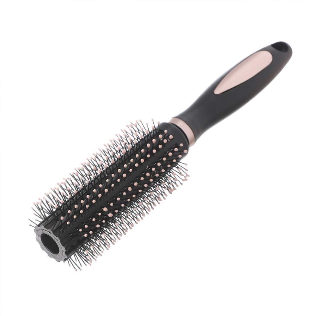 Anti-Static Hair Brushes for Men and Women Adults and Kids Nylon Bristle Pins Massage Brush Blow Dry Detangle Hairbrush Comb for All Hair Types Styling Wet or Dry - Round