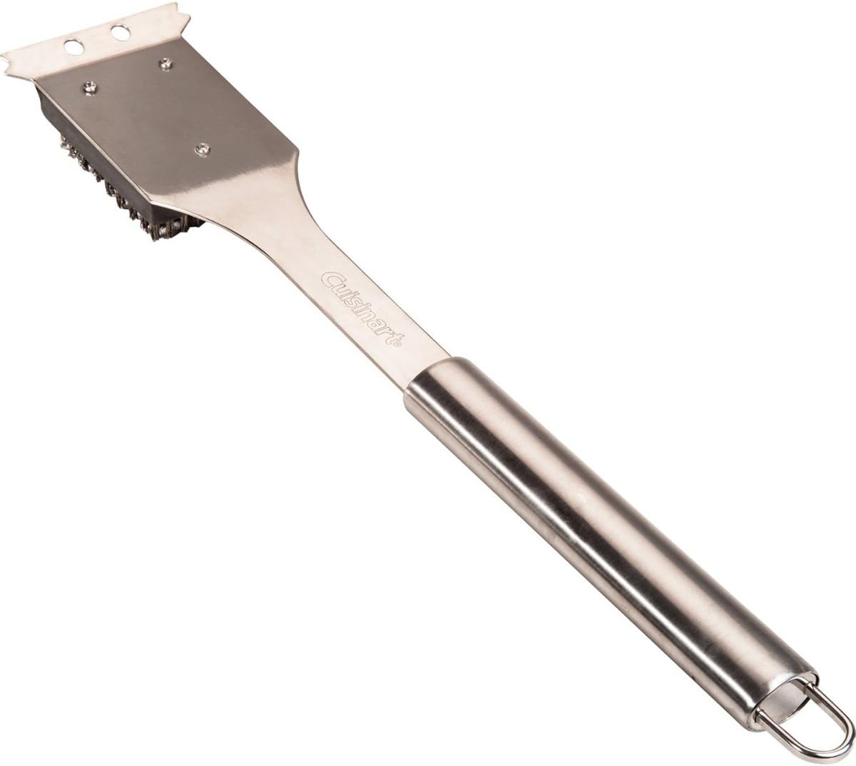 Cuisinart CCB-5014 BBQ Grill Cleaning Brush and Scraper, 16.5, Stainless Steel, 16. 5