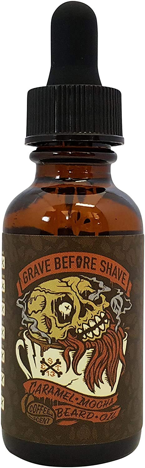 Grave Before Shave Caramel Mocha Blend Beard Oil (Caramel Mocha Coffee scent)