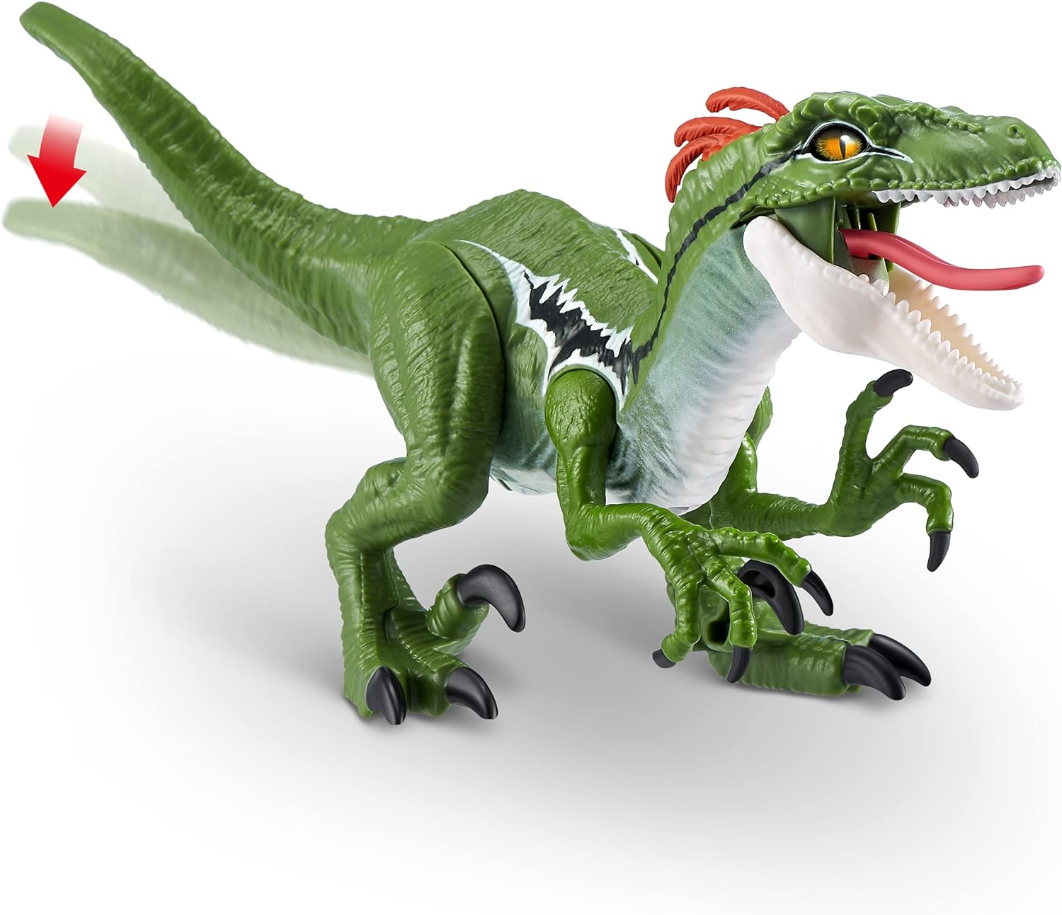 Robo Alive Dino Action Raptor by ZURU Dinosaur Toys, Real Biting Action, Lifelike Roars Sound, Battery-Powered Robotic Interactive Electronic Reptile Toy for Boys