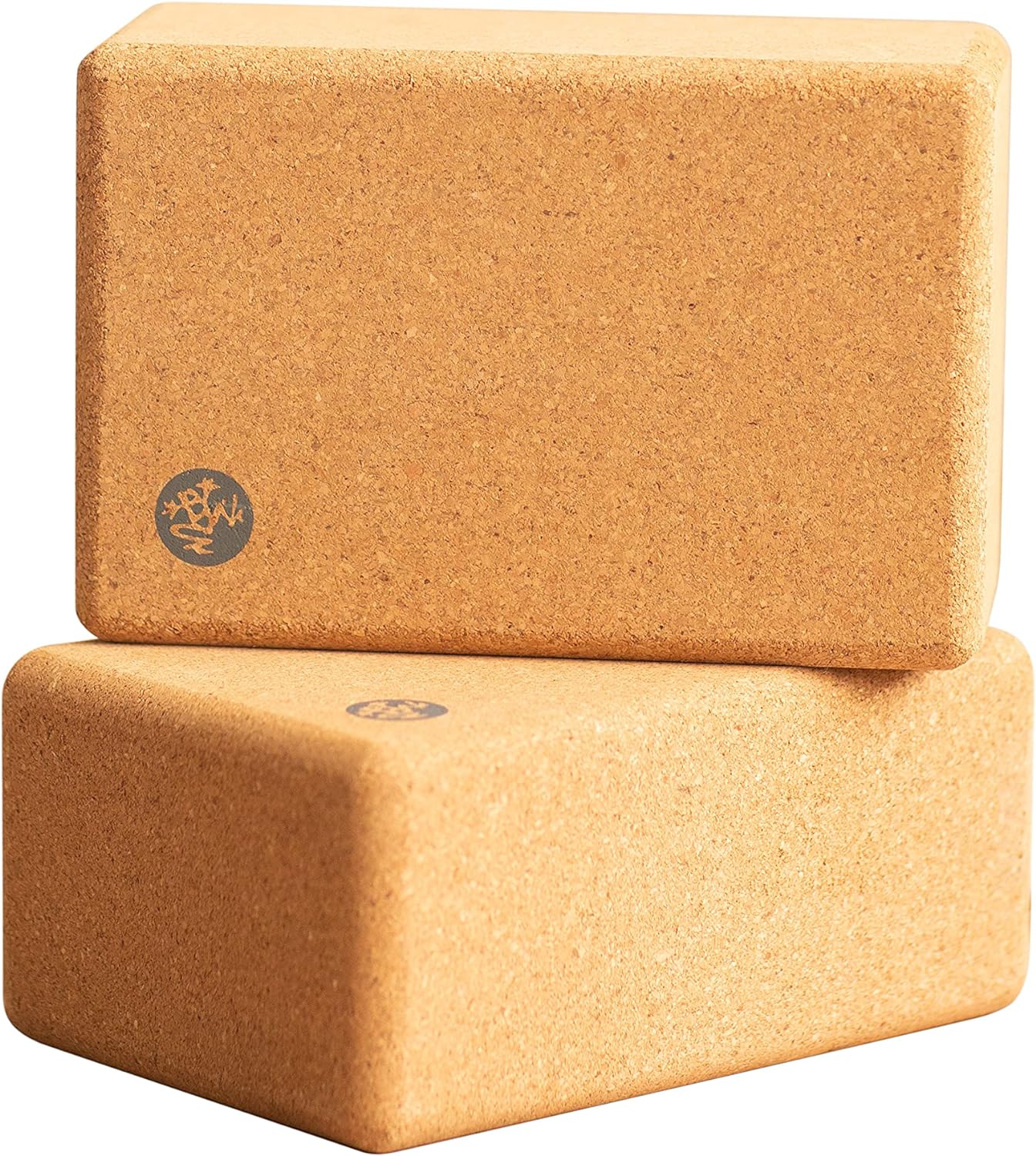 Manduka Yoga Cork Block - Yoga Prop and Accessory, Good for Travel, Comfortable Edges, Lightweight, Extra Firm Cork