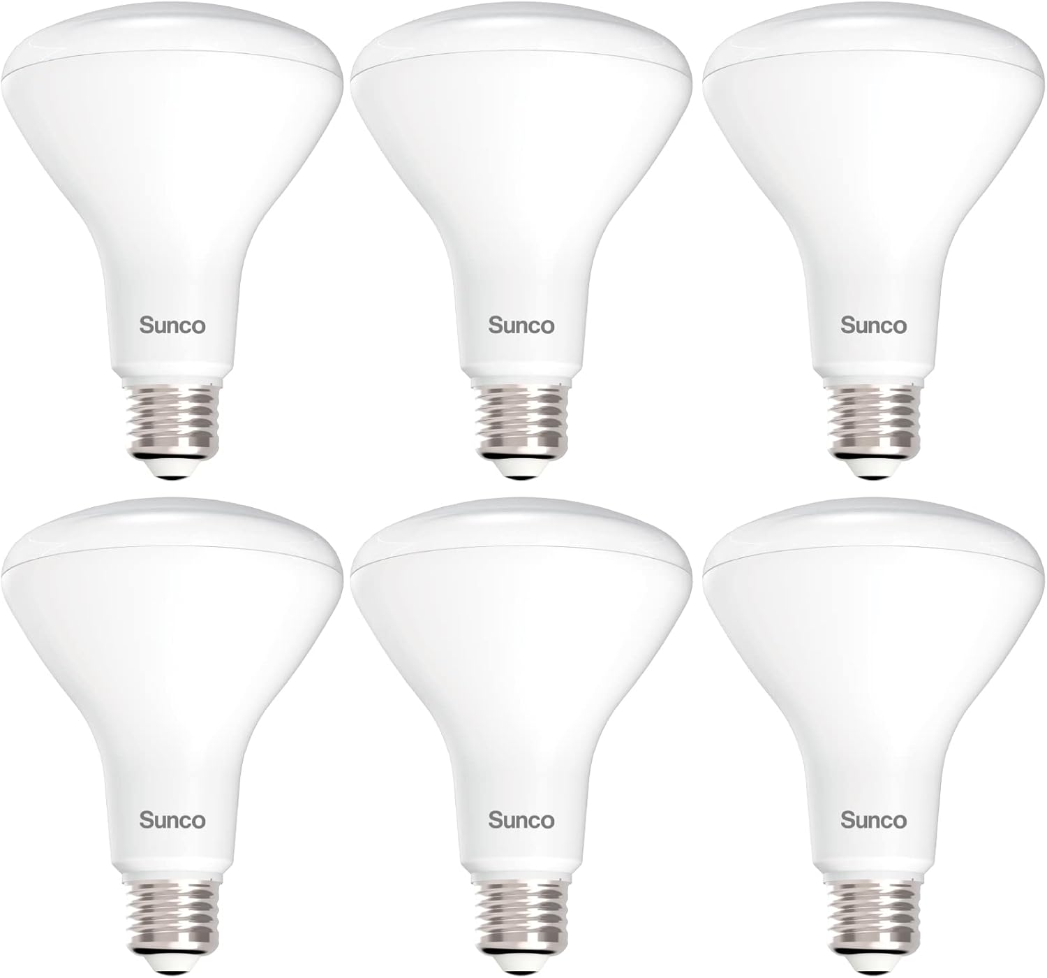 Sunco 6 Pack BR30 LED Bulbs, Indoor Flood Lights CRI93 11W Equivalent 65W 5000K Daylight 850 Lumens, E26 Base, 25000 Lifetime Hours Interior Home Residential Dimmable Recessed Can Light Bulbs - UL