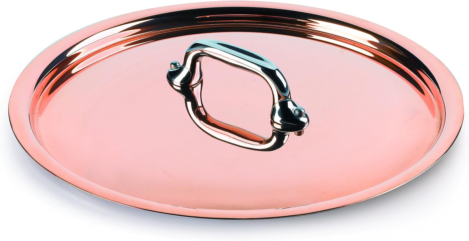 Mauviel Made In France M'Heritage Copper 150s 6.3-Inch Lid with Cast Stainless Steel Handle