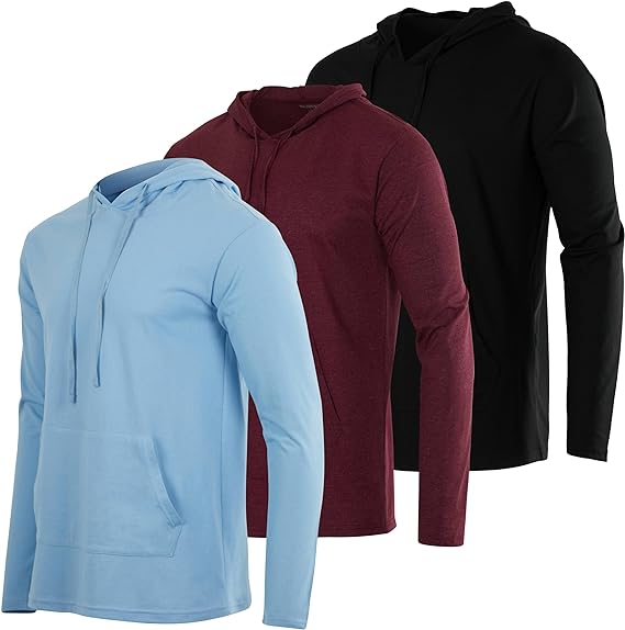 I have two different sets (6 total), and wear them whenever I can. They are light weight and fit well. I'm 5'6 with a slim build and wear a medium. I usually just wear a t-shirt under them. I can wear the lighter colors in the summer to keep the sun off my arms and can put the hood up to keep the sun off my neck, ears, and even my head if I'm not wearing a ball cap. Since they are cotton then they breathe well and are bearable even in very hot weather. My only complaint is that every set comes 