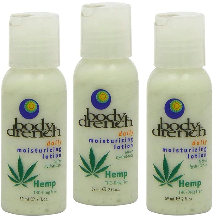 Body Drench HEMP Moisturizing Lotion 2 ounce bottle (3)