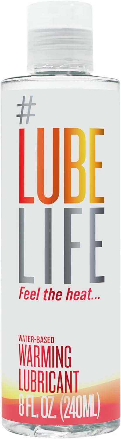 Lube Life Water-Based Warming Lubricant, Warm Invigorating Heating Sensation, Lube for Men, Women and Couples, 8 Fl Oz