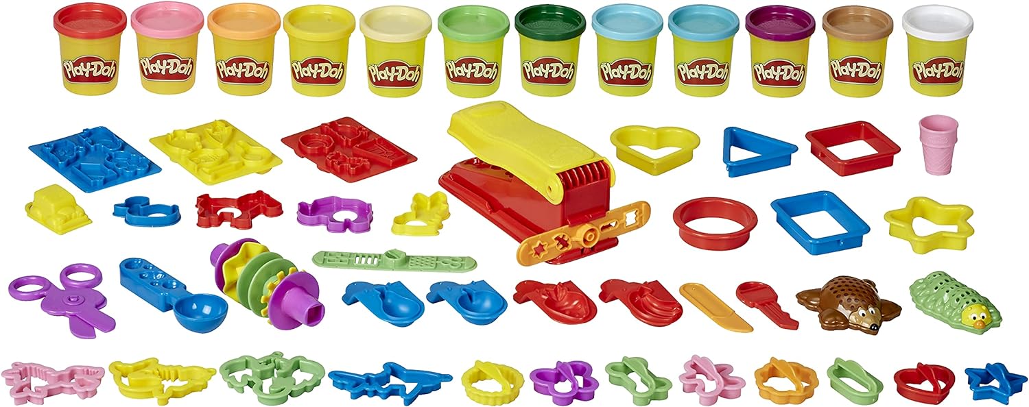 Play-Doh Ultimate Fun Factory, Great First Play-Doh Set Multipack Set for Kids 3 Years and Up, 47 Tools, 12 Non-Toxic Colors (Amazon Exclusive)