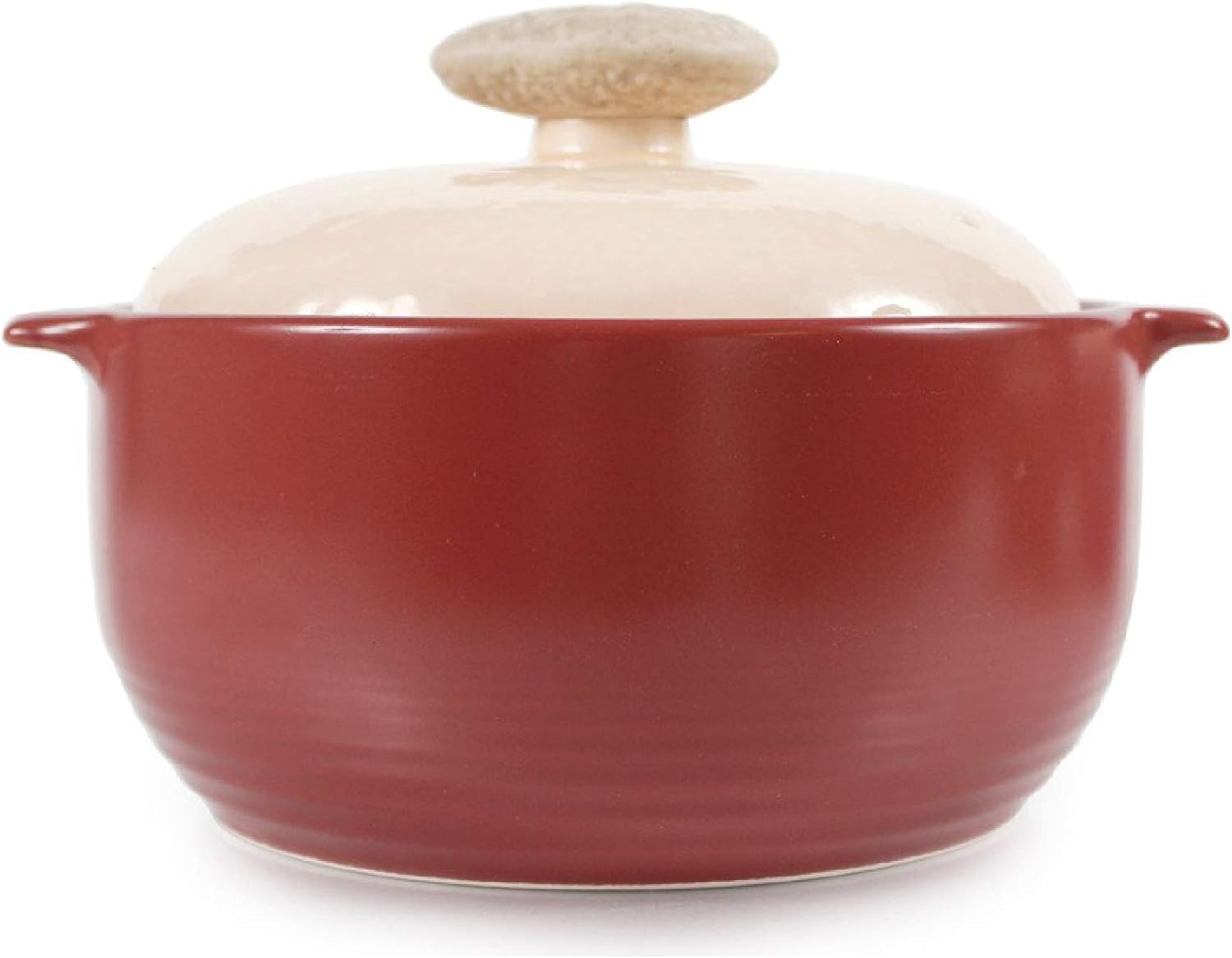 Neoflam Kiesel 2qt Non-Stick Ceramic Casserole Pot, Dutch Oven, Clay Pot, Stockpot For Stew, Soup, Steam, Scratch Resistant, Oven Safe, Heat Resistant, Plum