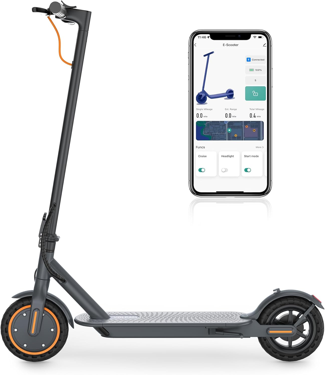 SP Electric Scooter, 350W/500W Motor, Max 21-27 Miles Range, Max 19/21 MPH Speed, 8.5''/10'' Tire, Dual Braking, Folding Commuting Electric Scooter Adults