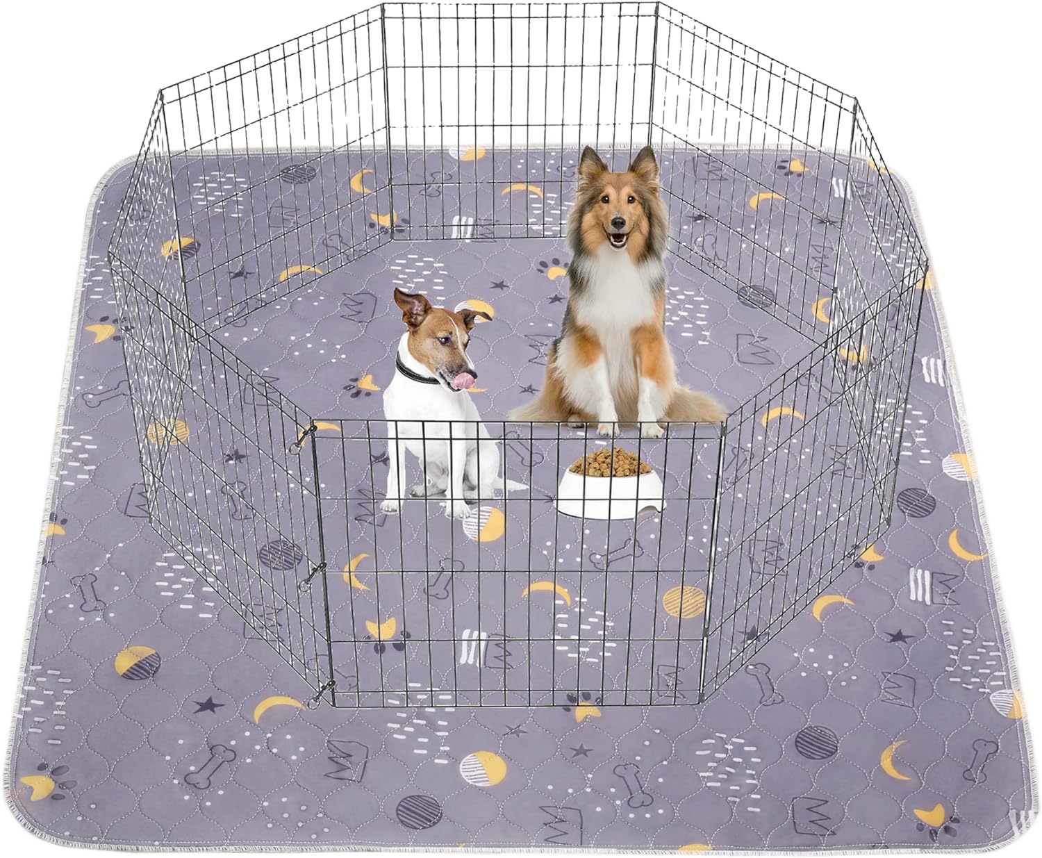 UPSKY+Washable+Pee+Pads+for+Dogs+2+Pack+Reusable+Puppy+Pads+Waterproof+Pet+Training+Pads%2c+Non-Slip+Dog+Mats+Fast+Absorbent+Whelping+Pads+for+Playpen%2c+Potty%2c+Crate%2c+Bed%2c+48%ef%bf%bd%ef%bf%bd+x+60%ef%bf%bd%ef%bf%bd