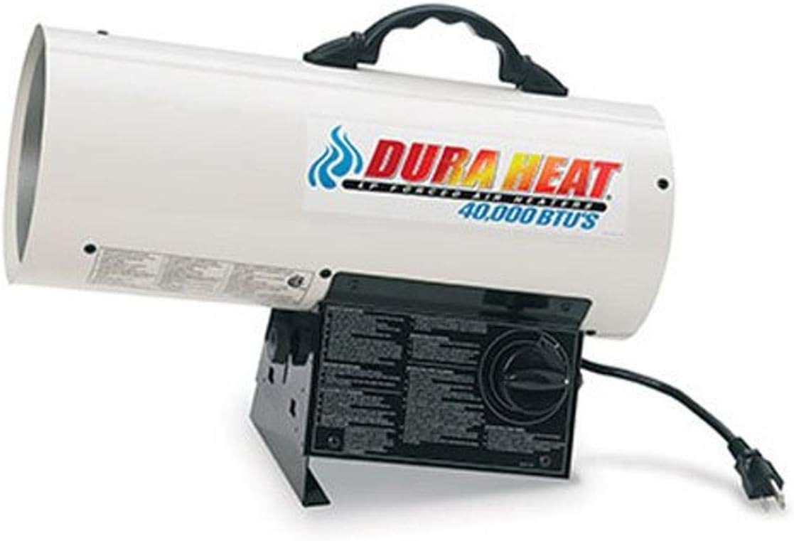 Dura Heat Propane Forced AIR Heater, 40,000 BTU, White