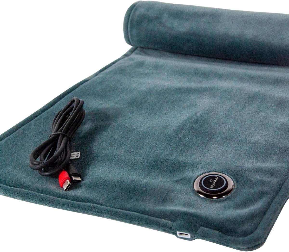 Heating Pad for Back, Neck, period Cramps Pain Relief,12V Graphene Electric Heating Pad with Auto Shut Off, 3 Heating Levels,20W Moist infrared Heating pad,11.8 x23.6