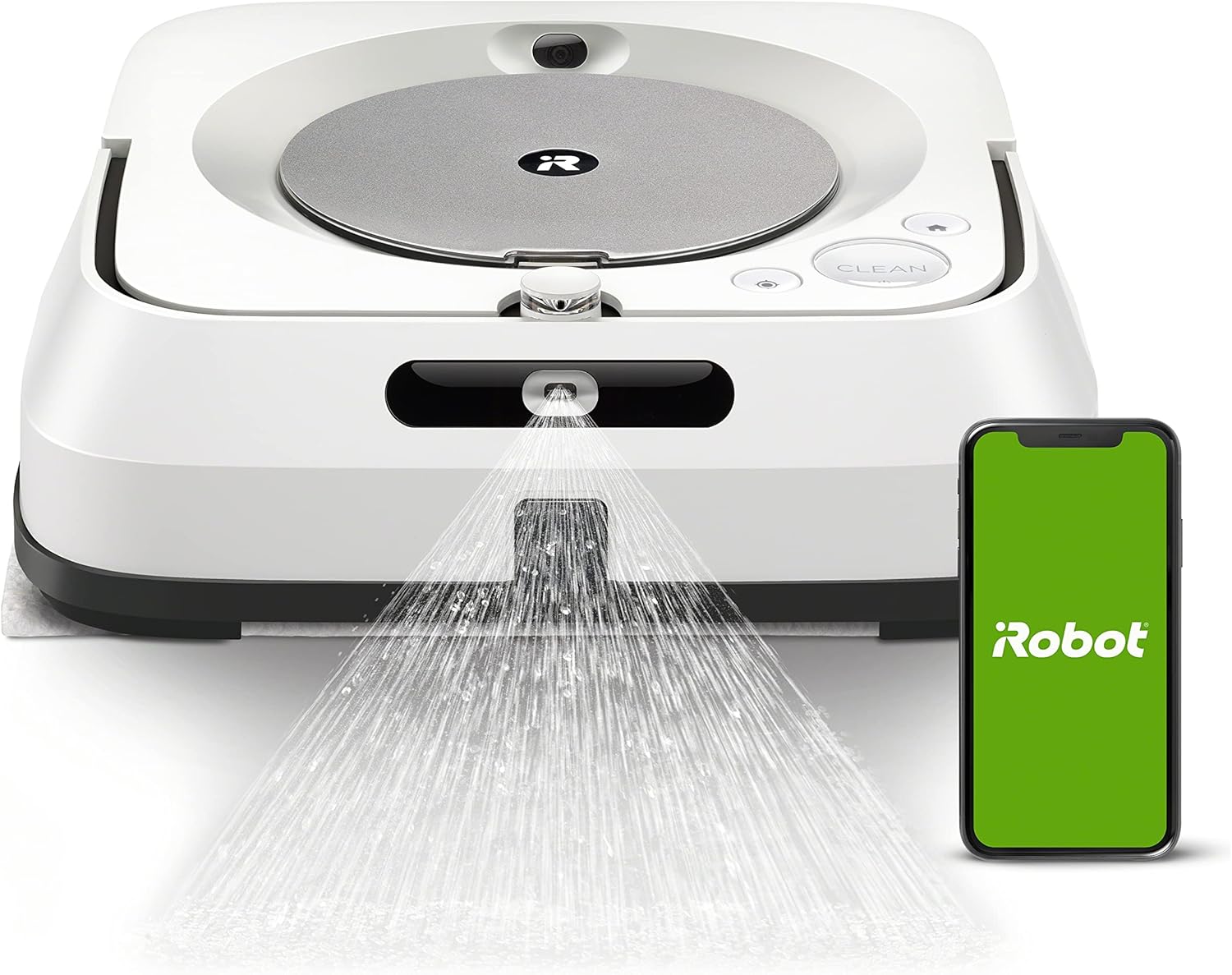 iRobot Braava Jet M6 (6110) Ultimate Robot Mop- Wi-Fi Connected, Precision Jet Spray, Smart Mapping, Works with Alexa, Ideal for Multiple Rooms, Recharges and Resumes, White, Braava M6