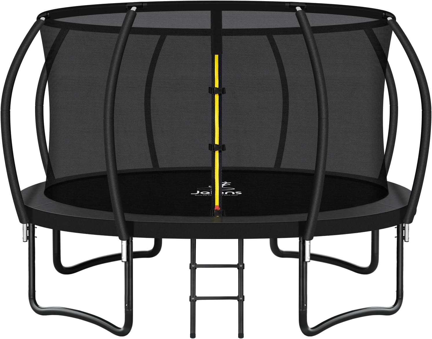 Trampoline 8FT 10FT 12FT 14FT 16FT, Recreational Trampolines with Enclosure Net and Ladder, Outdoor Anti-Rust Trampolines for Kids and Adults, ASTM Approved