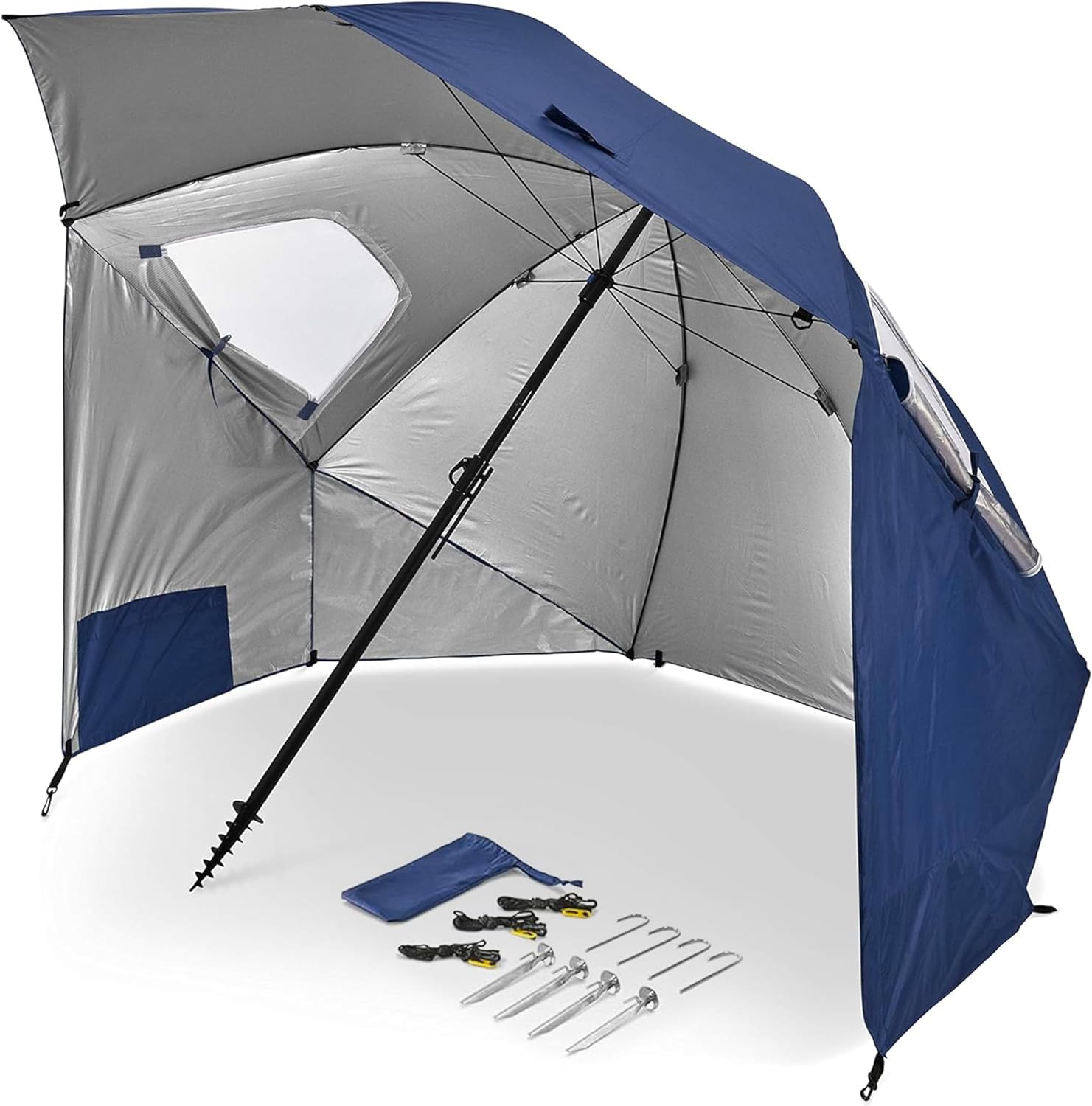 Sport-Brella Premiere XL UPF 50+ Umbrella Shelter for Sun and Rain Protection (9-Foot)