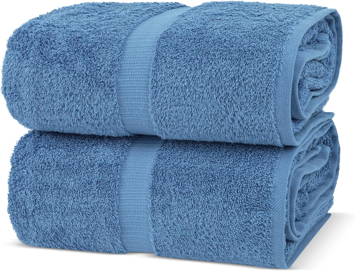 Chakir Turkish Linens, 100% Cotton Premium Quality Turkish Bath Sheets (35''x70'' Large Bath Sheet Towels - Wedgewood)