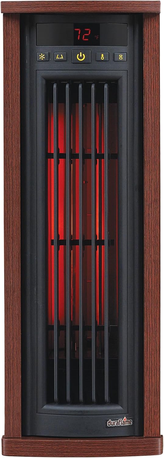 duraflame Electric Tower Heater, Oscillating Tower and Space Heater for Office or Large Room up to 1,000 Square Feet