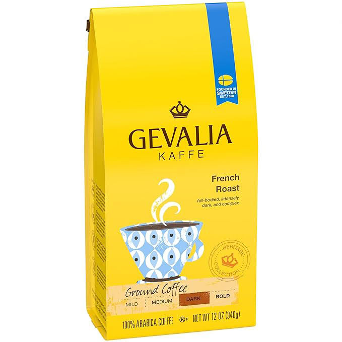 Gevalia Roast and Ground Coffee, French Roast, 12 Ounce (Pack of 3)