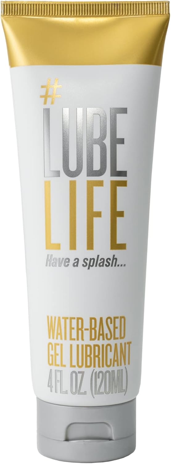 Lube Life Thick Water-Based Gel Lubricant, Jelly Lube for Men, Women and Couples, 4 Fl Oz