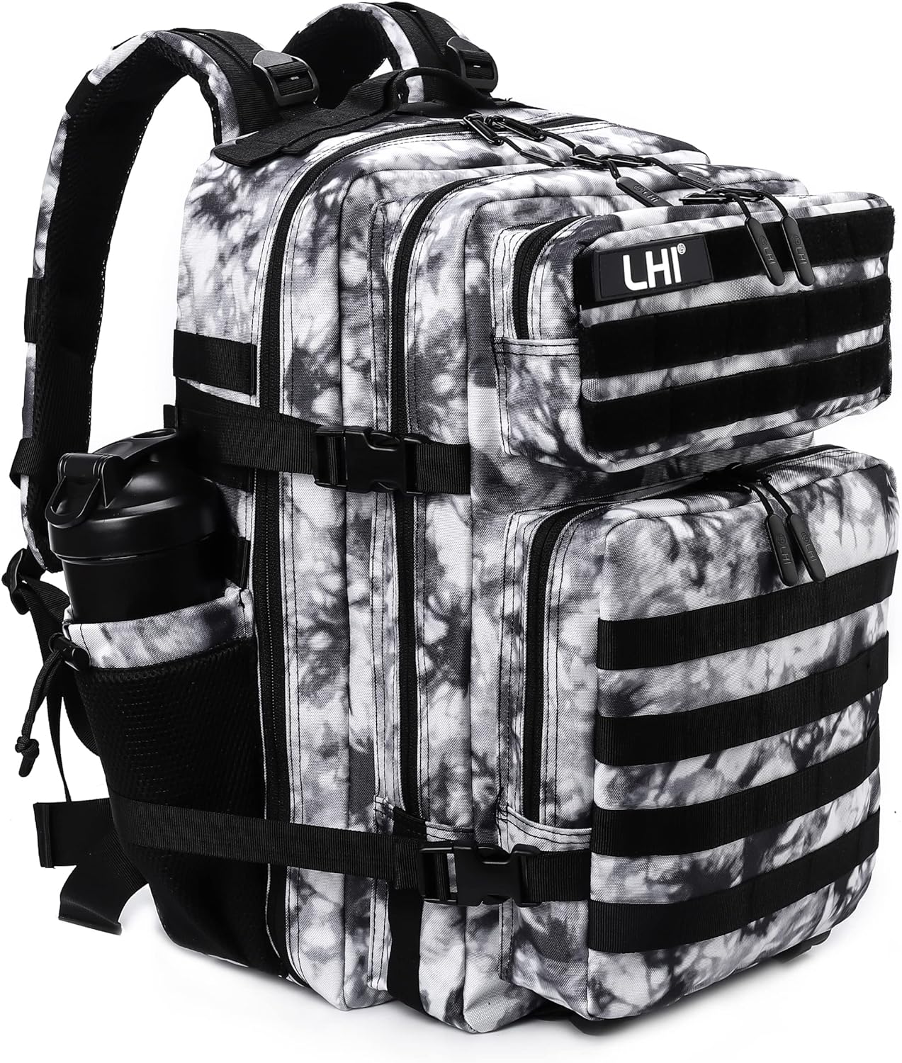 LHI Military Tactical Backpack for Men and Women 45L Army 3 Days Assault Pack Bag Large Rucksack with Molle System